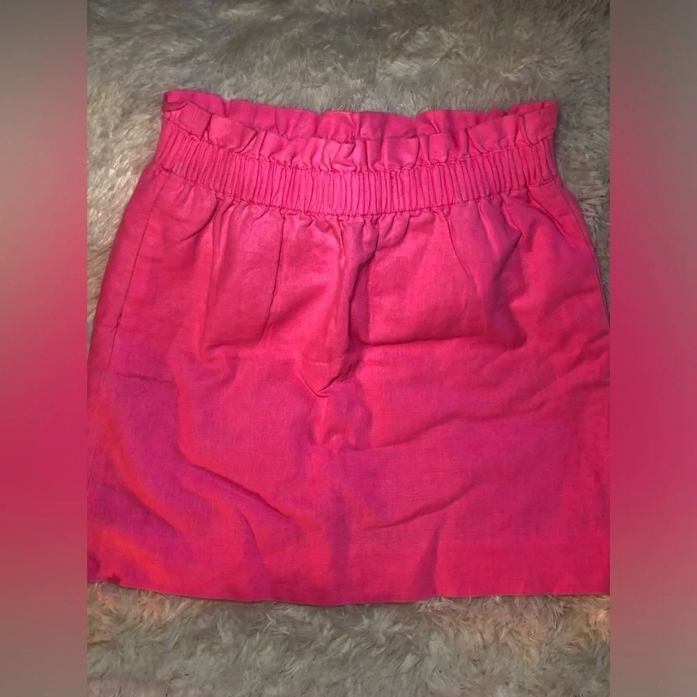 J. Crew Bright Pink Mini Skirt